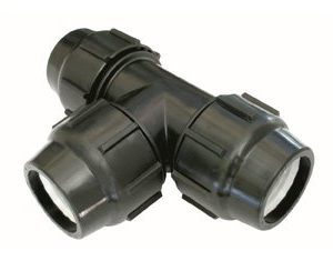 TEE HDPE COMPRESIÓN