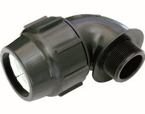 CODO HE HDPE COMPRESIÓN